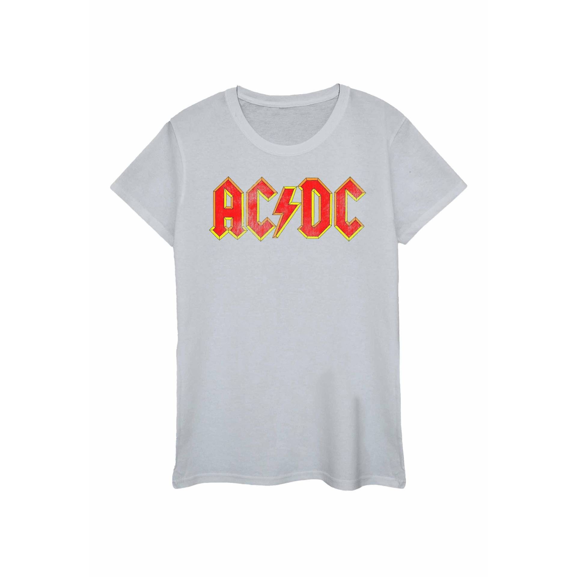 Acdc Tshirt Damen Grau M von AC/DC