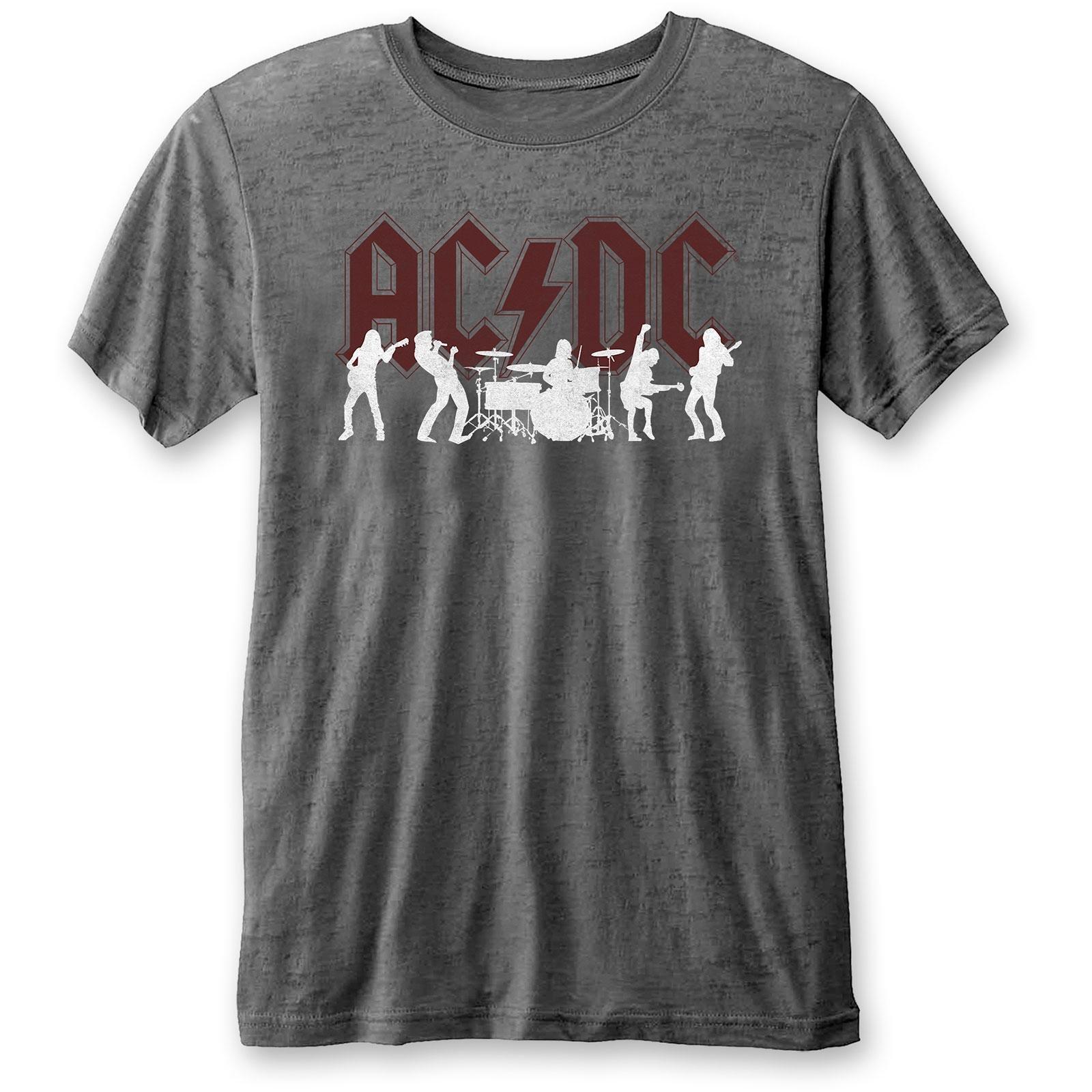 Acdc Tshirt Damen Grau S von AC/DC
