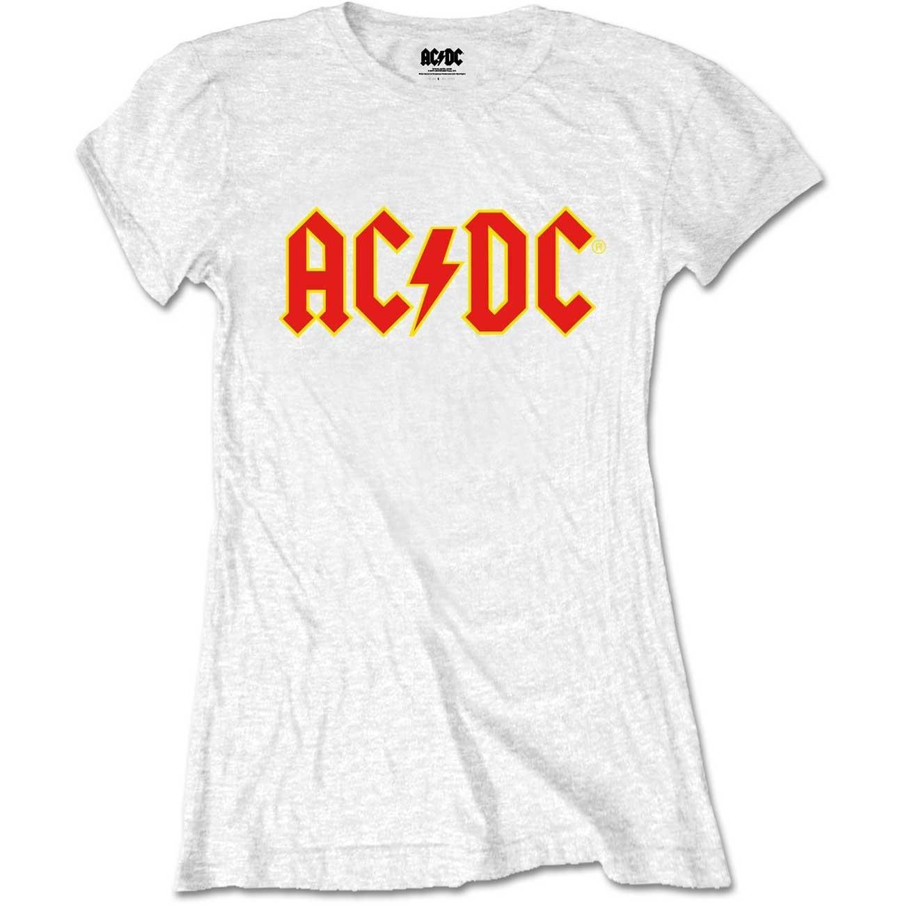 Acdc Tshirt Damen Weiss S von AC/DC