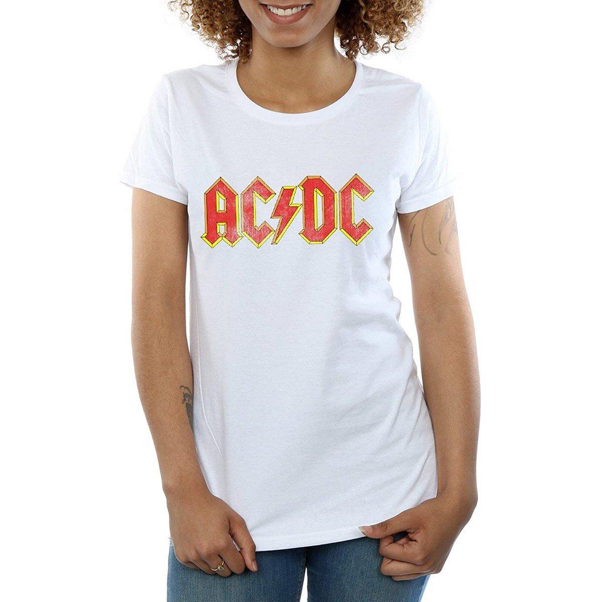 Acdc Tshirt Damen Weiss XL von AC/DC