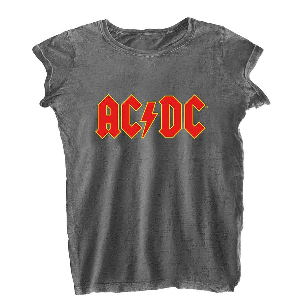 Acdc Tshirt Logo Damen Grau L von AC/DC