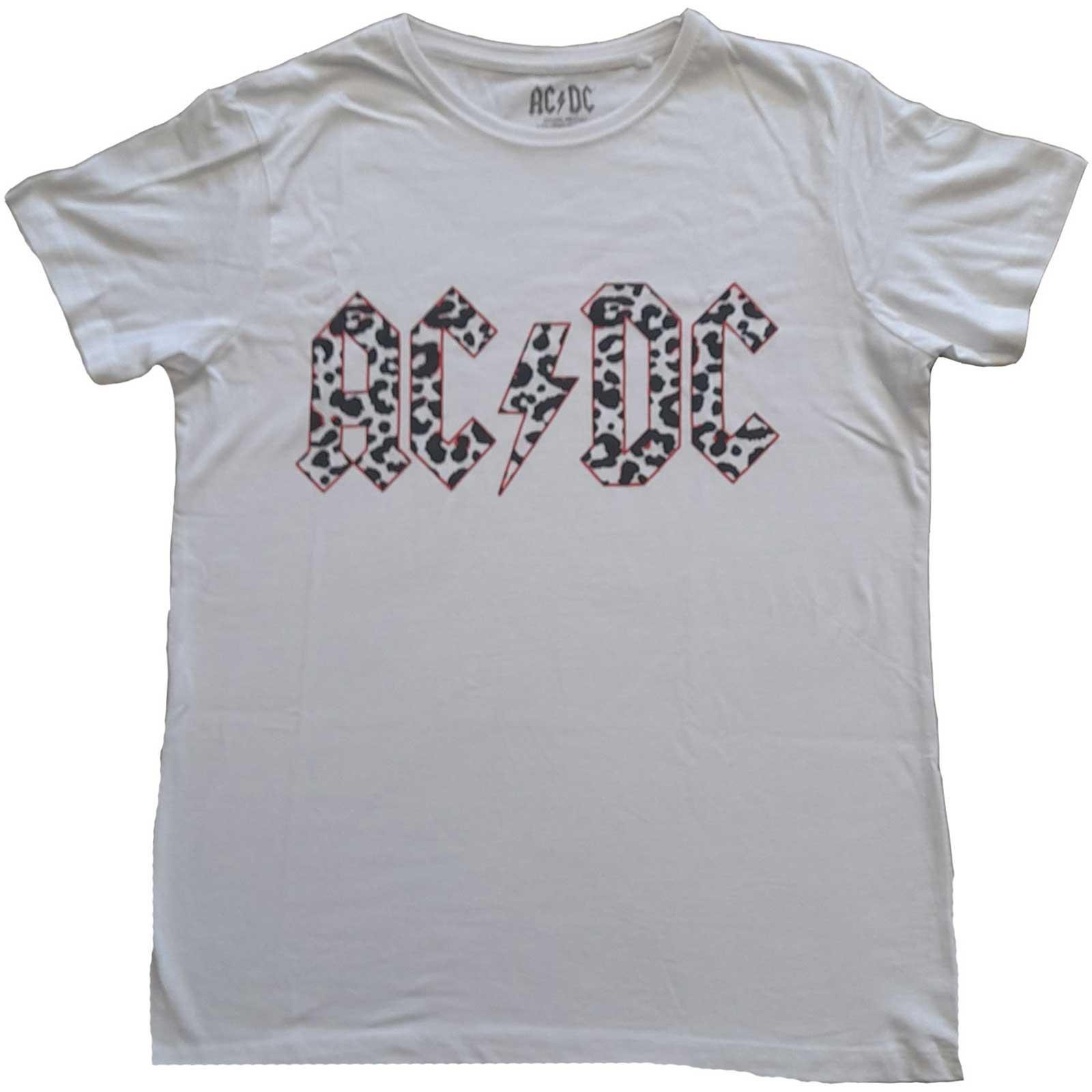 Acdc Tshirt Logo Damen Weiss 42 von AC/DC