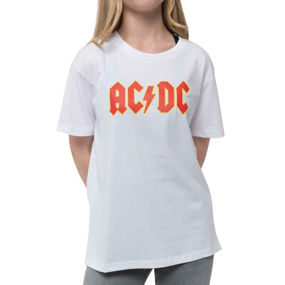 Acdc Tshirt Mädchen Weiss 140 von AC/DC