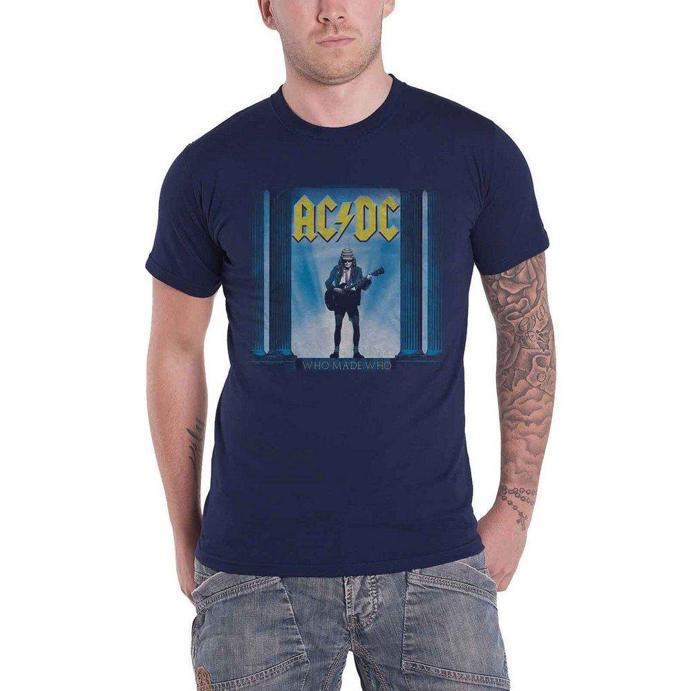 Acdc Who Man Who Tshirt Damen Marine L von AC/DC