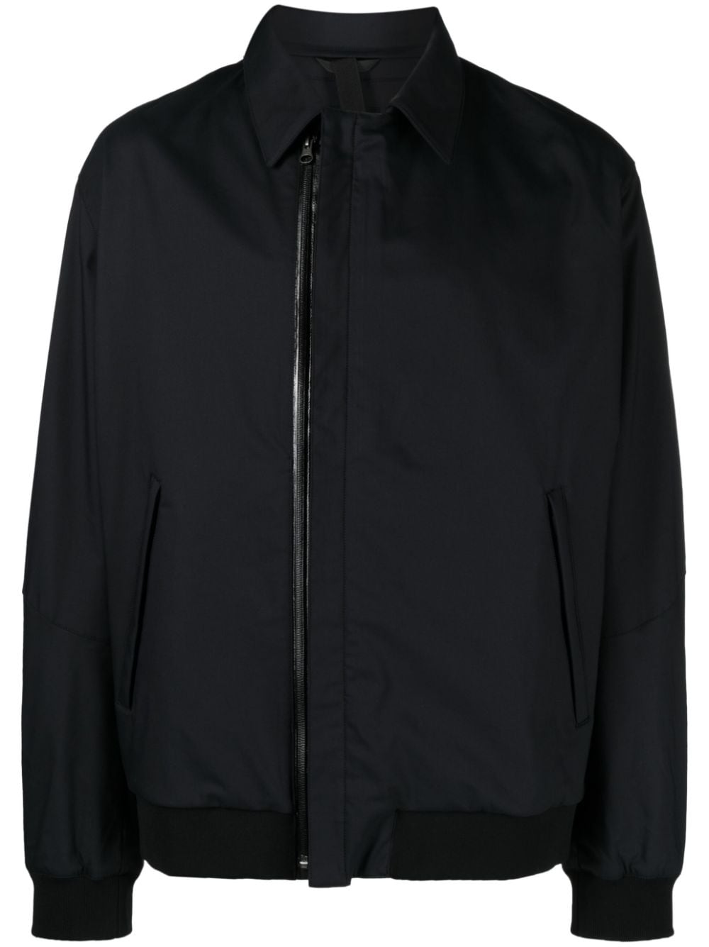 ACRONYM off-centre zip-up jacket - Black von ACRONYM