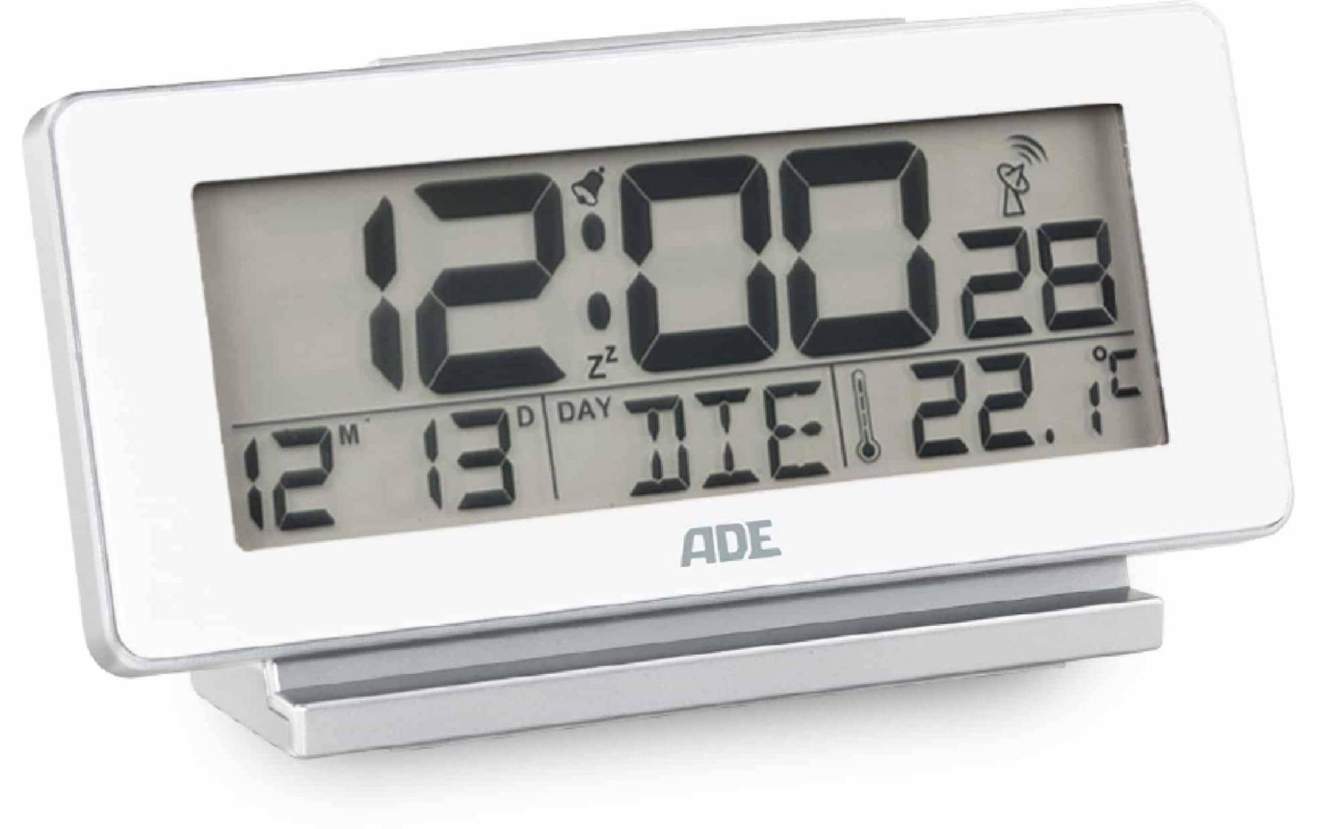 ADE Funkwecker »mit Temperatur und Datumsanzeige, Weiss« ADE Funkwecker »mit Temperatur und Datumsanzeige, Weiss« von ADE