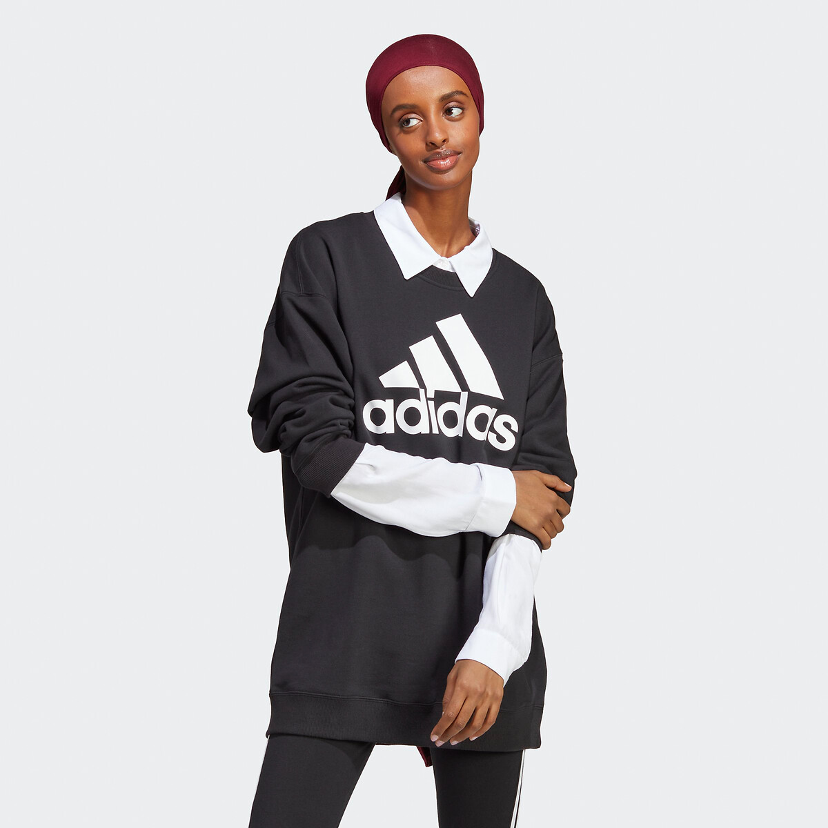 Oversized-Sweatshirt Essentials Big Logo von ADIDAS SPORTSWEAR