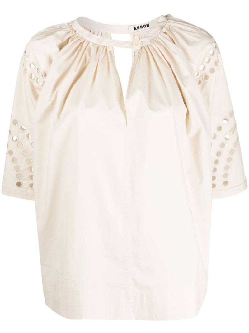 AERON Pyle cut-out blouse - Neutrals von AERON
