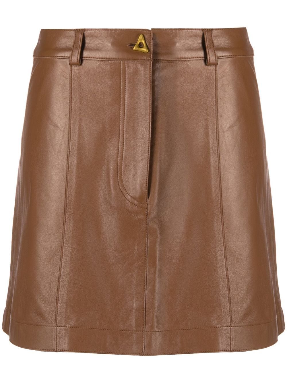 AERON Rudens leather mini skirt - Brown von AERON