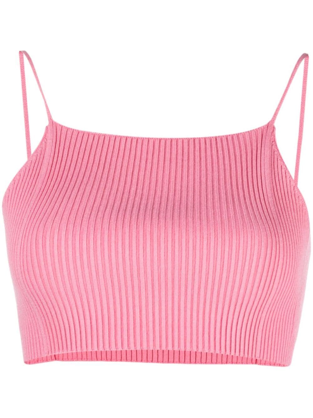 AERON Zero ribbed-knit cropped top - Pink von AERON