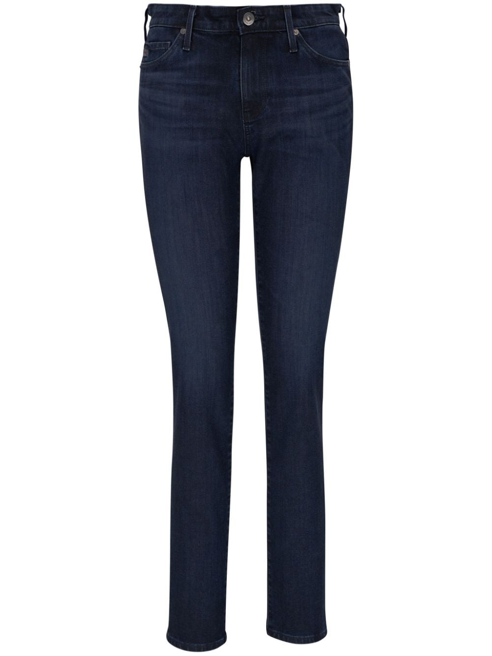 AG Jeans Farrah mid-rise skinny jeans - Blue von AG Jeans