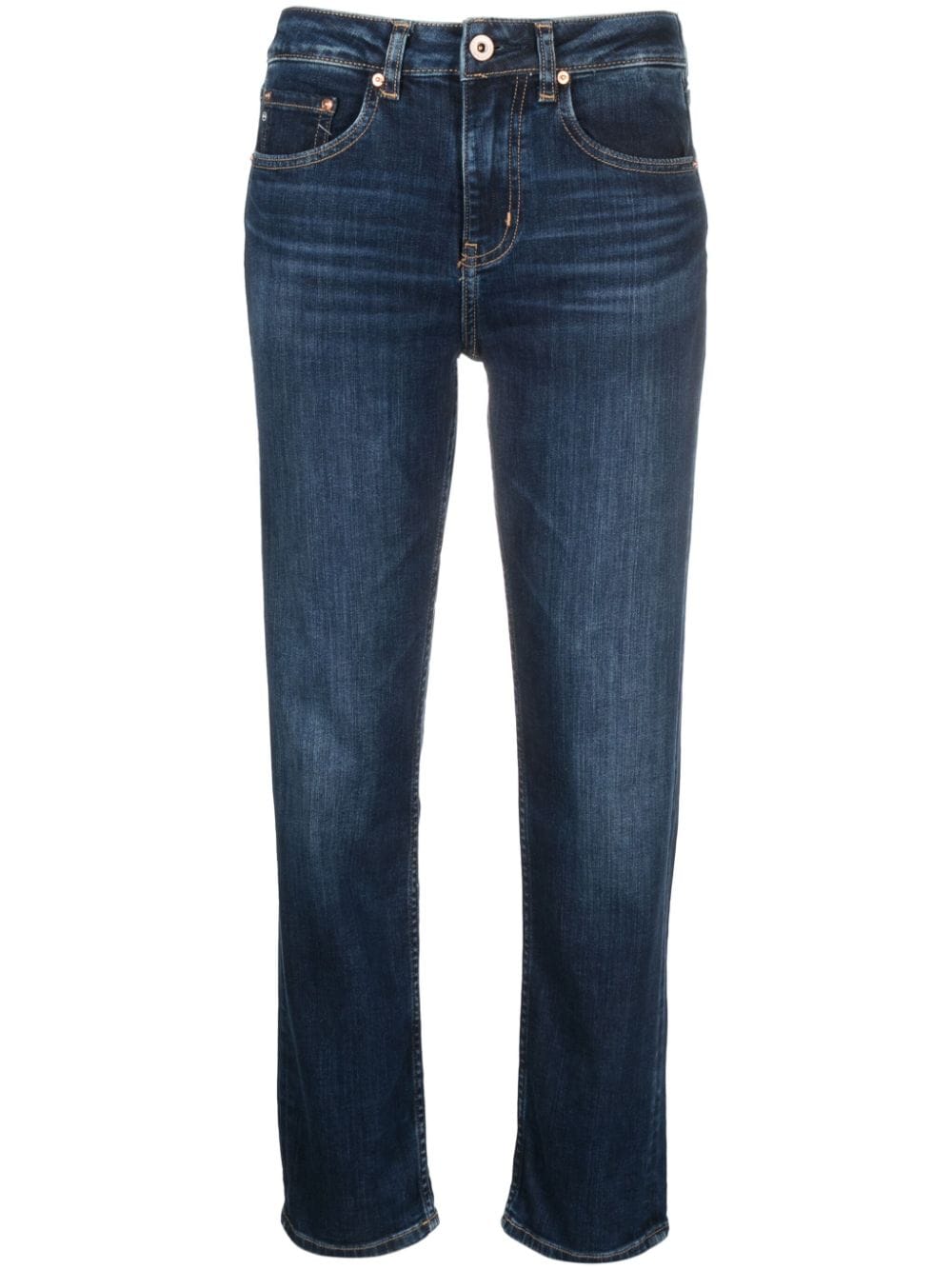 AG Jeans Girlfriend straight-leg jeans - Blue von AG Jeans