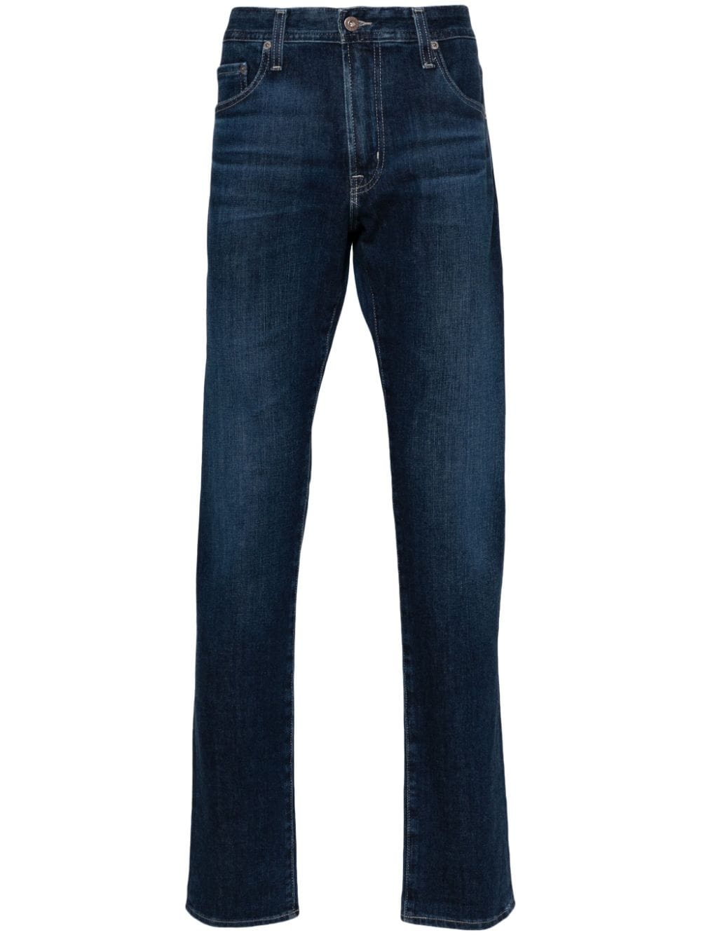 AG Jeans Tellis logo-patch straight-leg jeans - Blue von AG Jeans