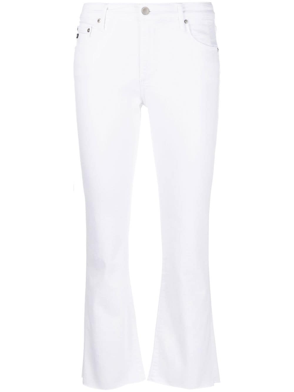 AG Jeans mid-rise cropped denim jeans - White von AG Jeans