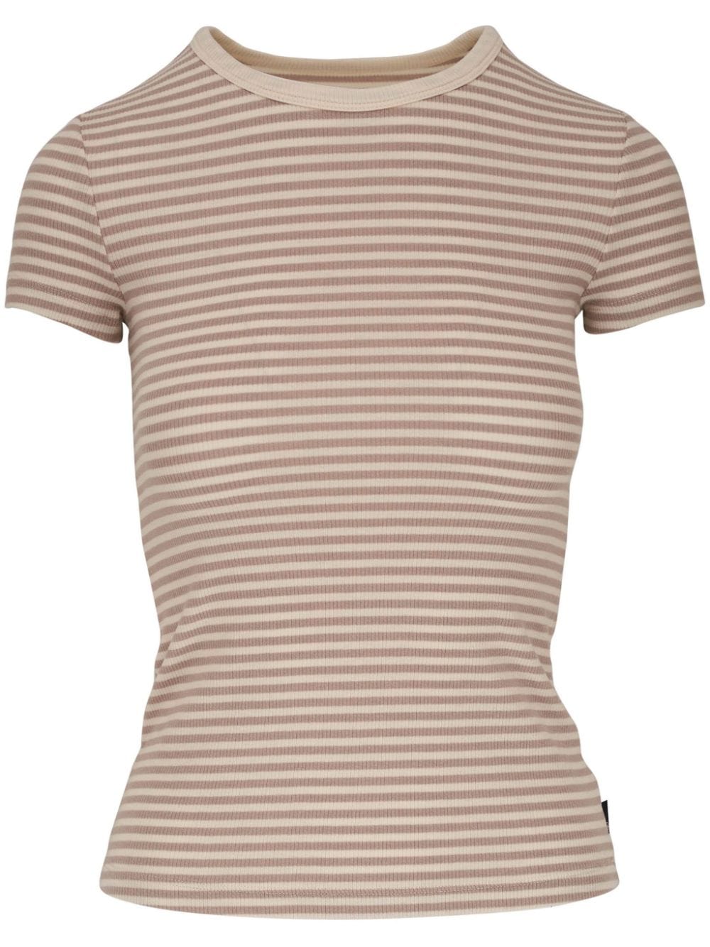 AG Jeans striped fine-ribbed T-shirt - Neutrals von AG Jeans