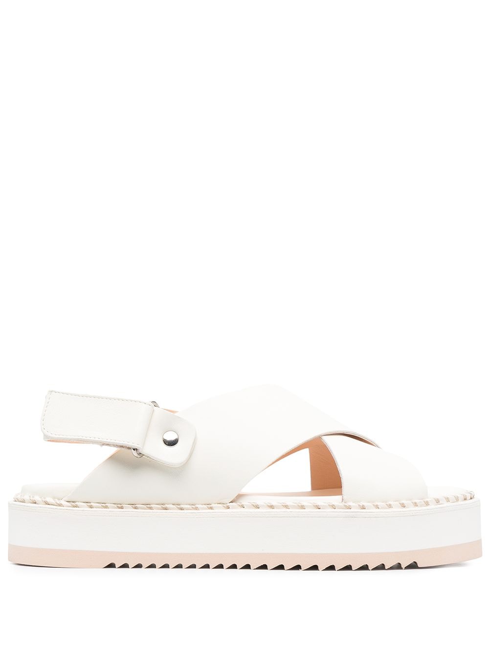 AGL Marta criss-cross sandals - White von AGL