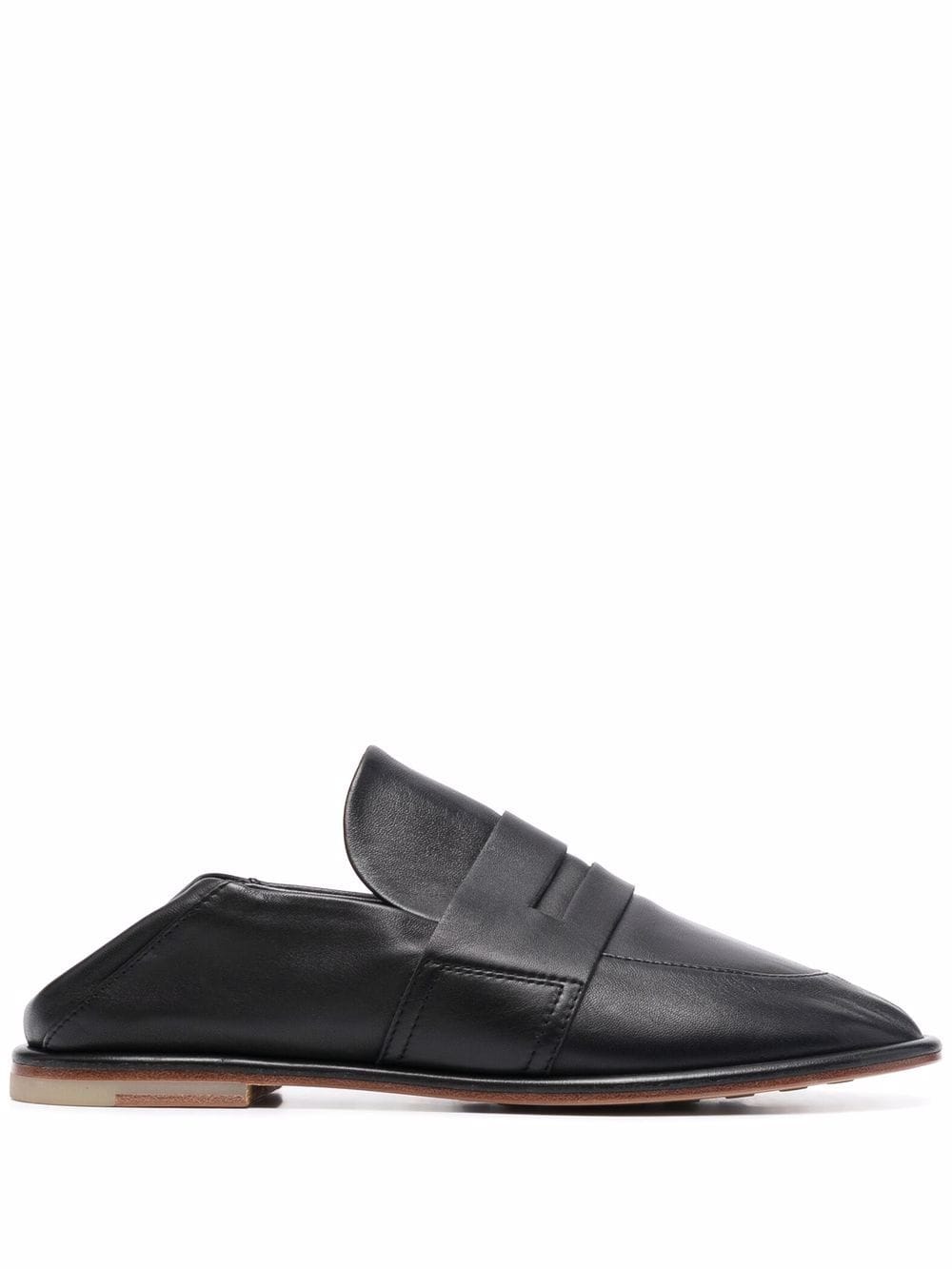 AGL folding heel loafers - Black von AGL