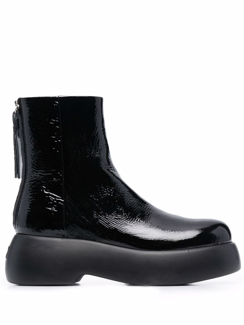 AGL platform ankle boots - Black von AGL