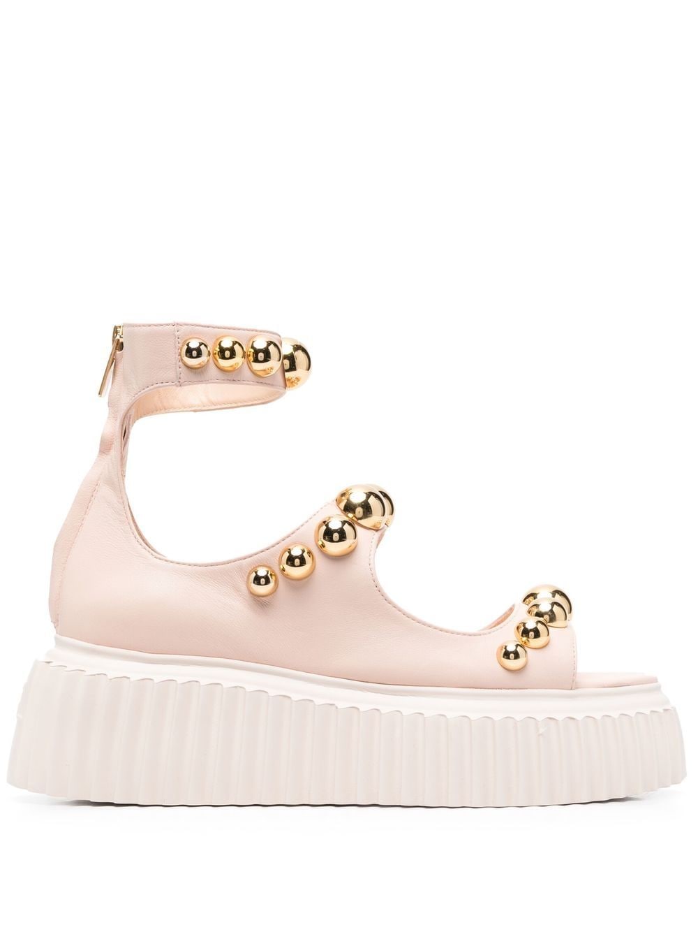 AGL studded flatform sandals - Pink von AGL