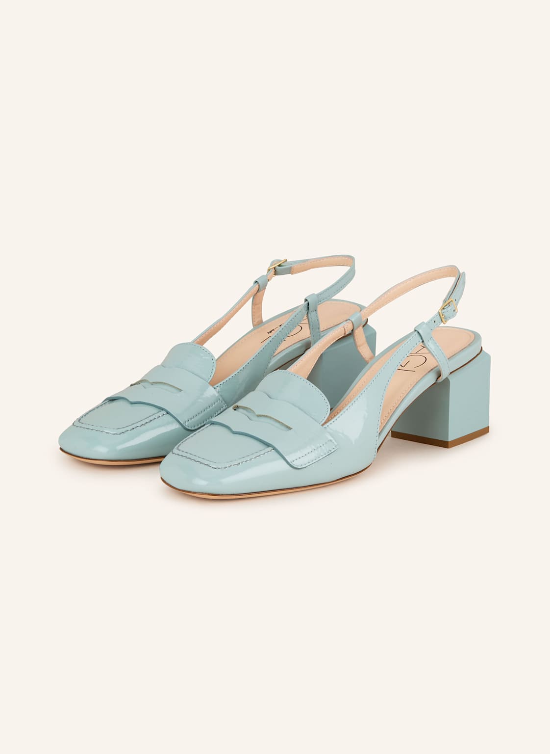 Agl Lack-Slingpumps blau Agl Lack-Slingpumps blau von AGL