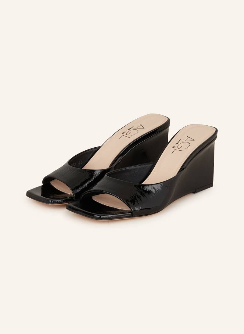Agl Lack-Wedges Mimi schwarz von AGL