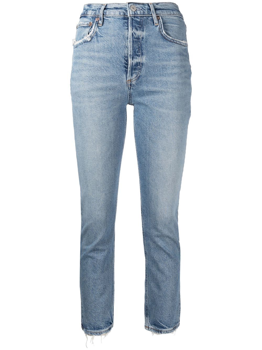 AGOLDE Riley high-waist jeans - Blue von AGOLDE