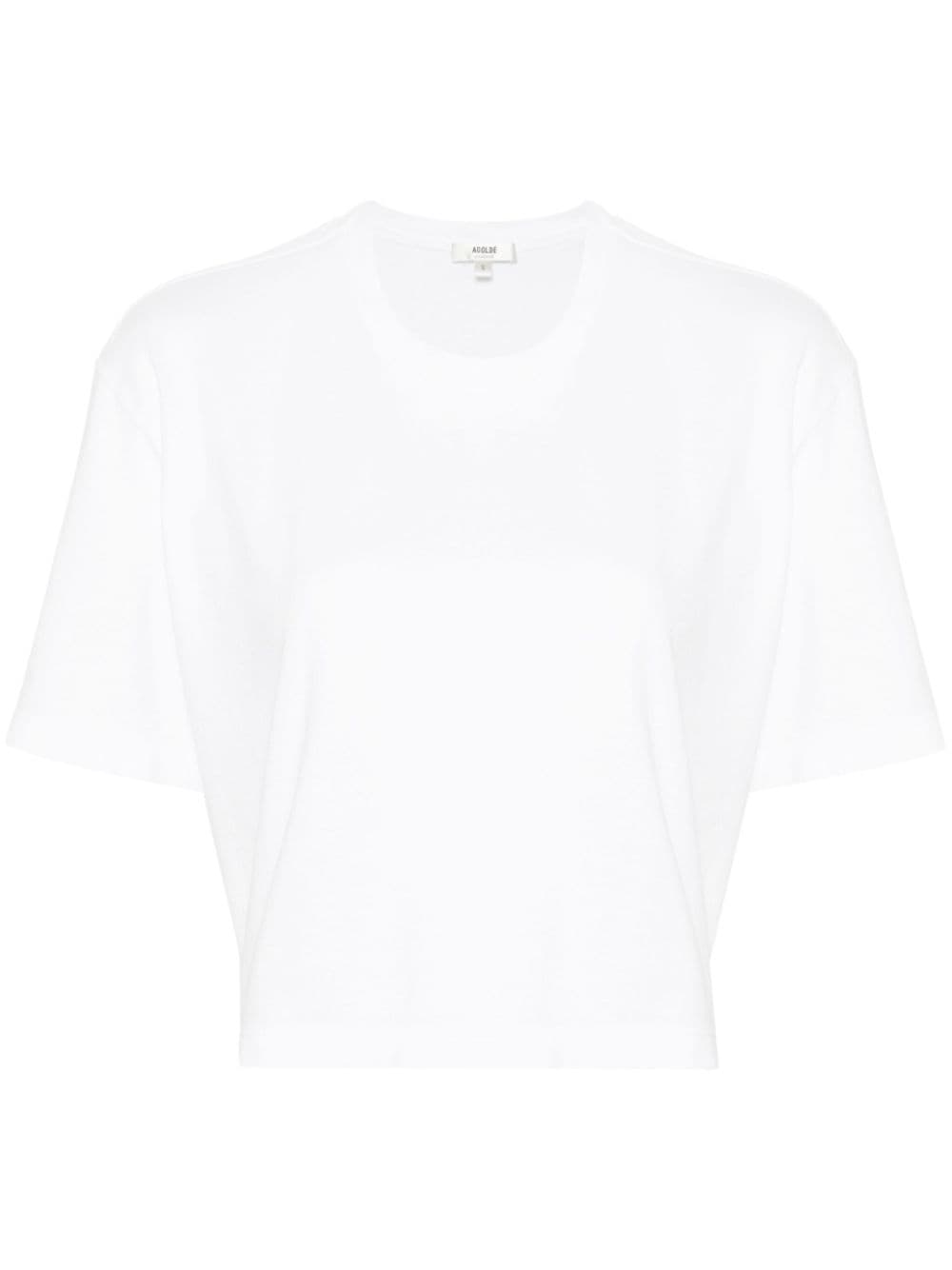 AGOLDE Anya cropped T-shirt - White von AGOLDE