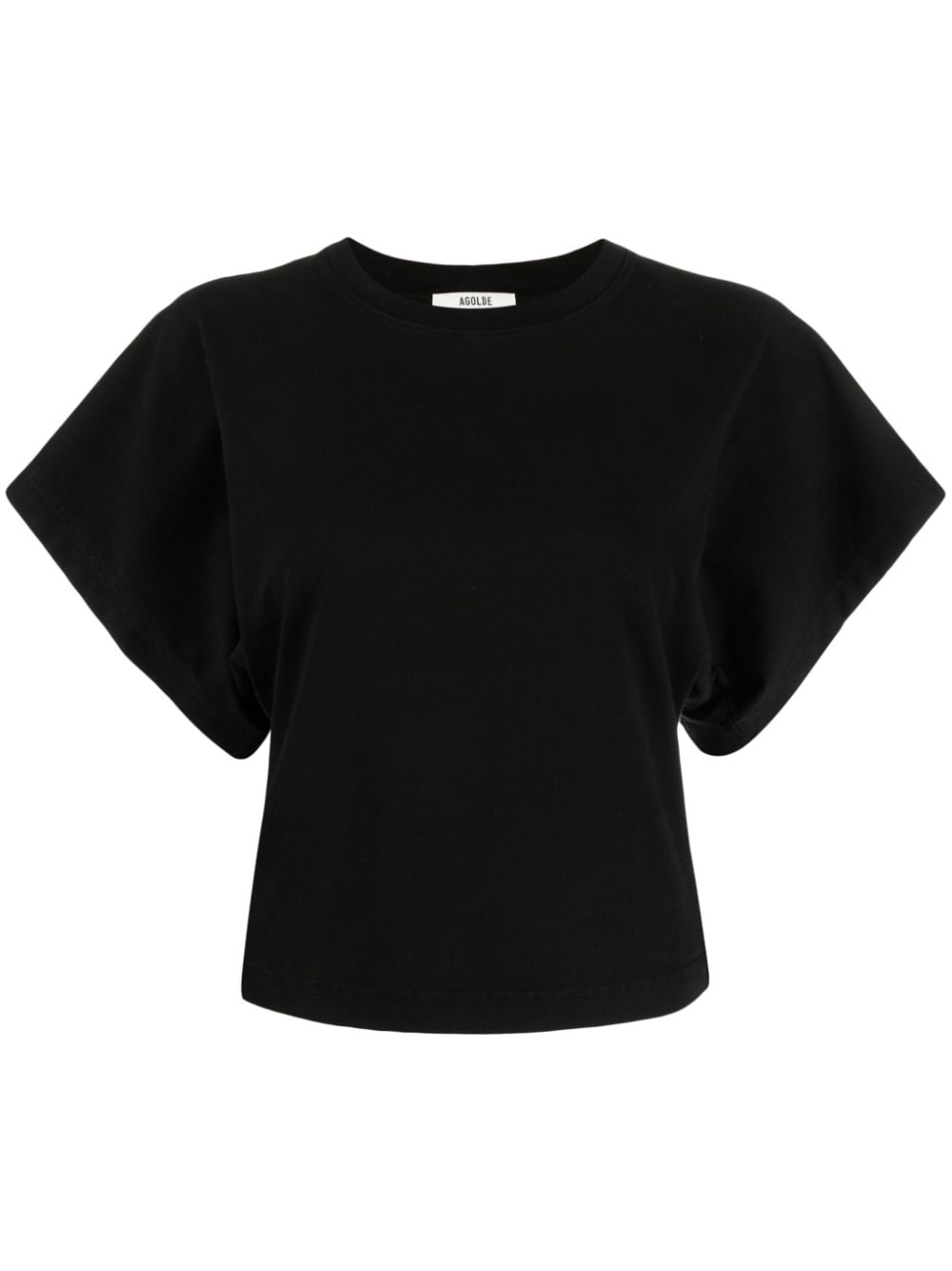 AGOLDE Britt dolman-sleeve cotton T-shirt - Black von AGOLDE