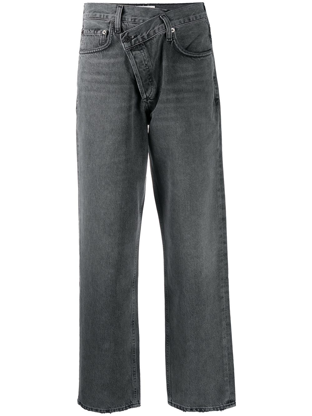 AGOLDE Criss Cross straight-leg jeans - Grey von AGOLDE