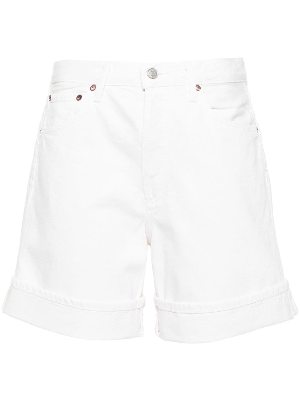 AGOLDE Dame wide-leg denim shorts - White von AGOLDE