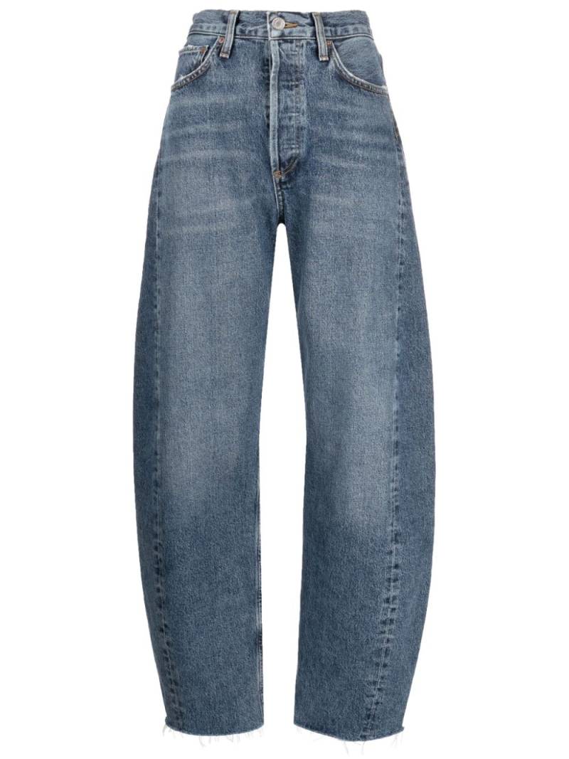 AGOLDE Dara mid-rise tapered jeans - Blue von AGOLDE