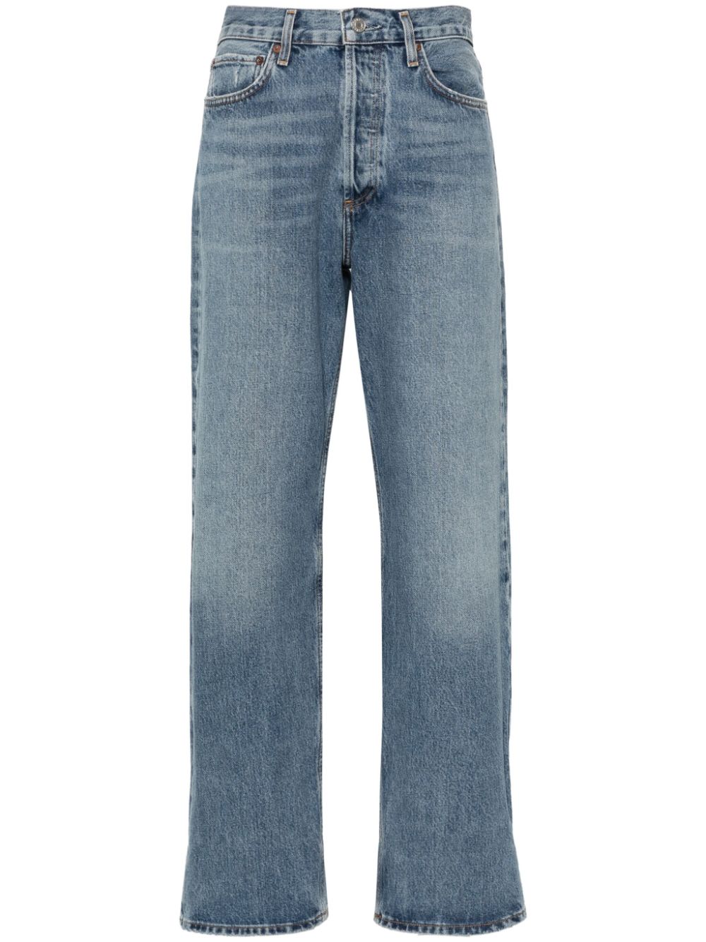 AGOLDE Fran mid-rise straight-leg jeans - Blue von AGOLDE