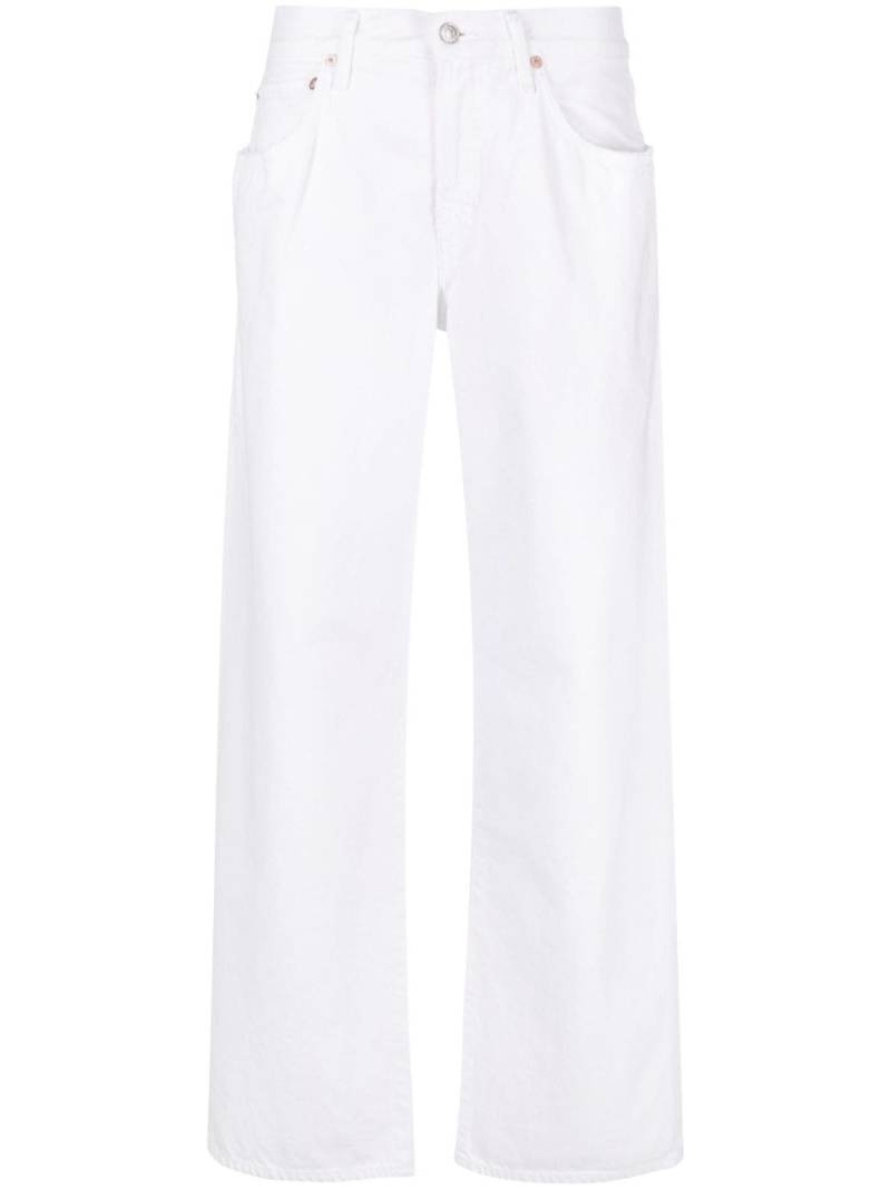 AGOLDE Fusion low-rise organic cotton jeans - White von AGOLDE