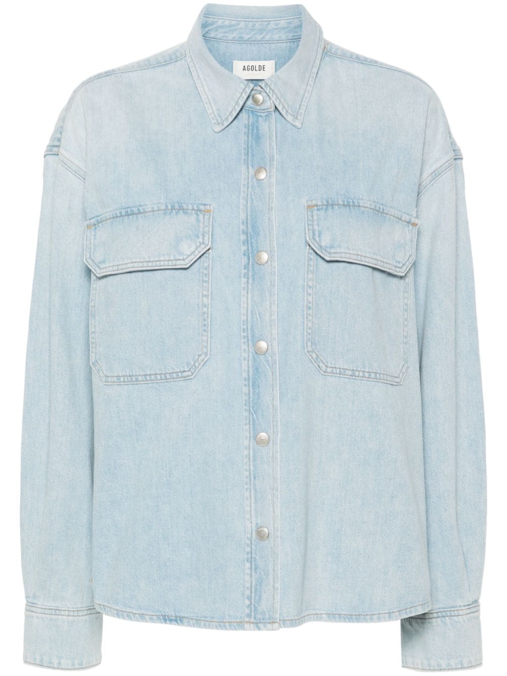 AGOLDE Gwen Slice denim shirt - Blue von AGOLDE