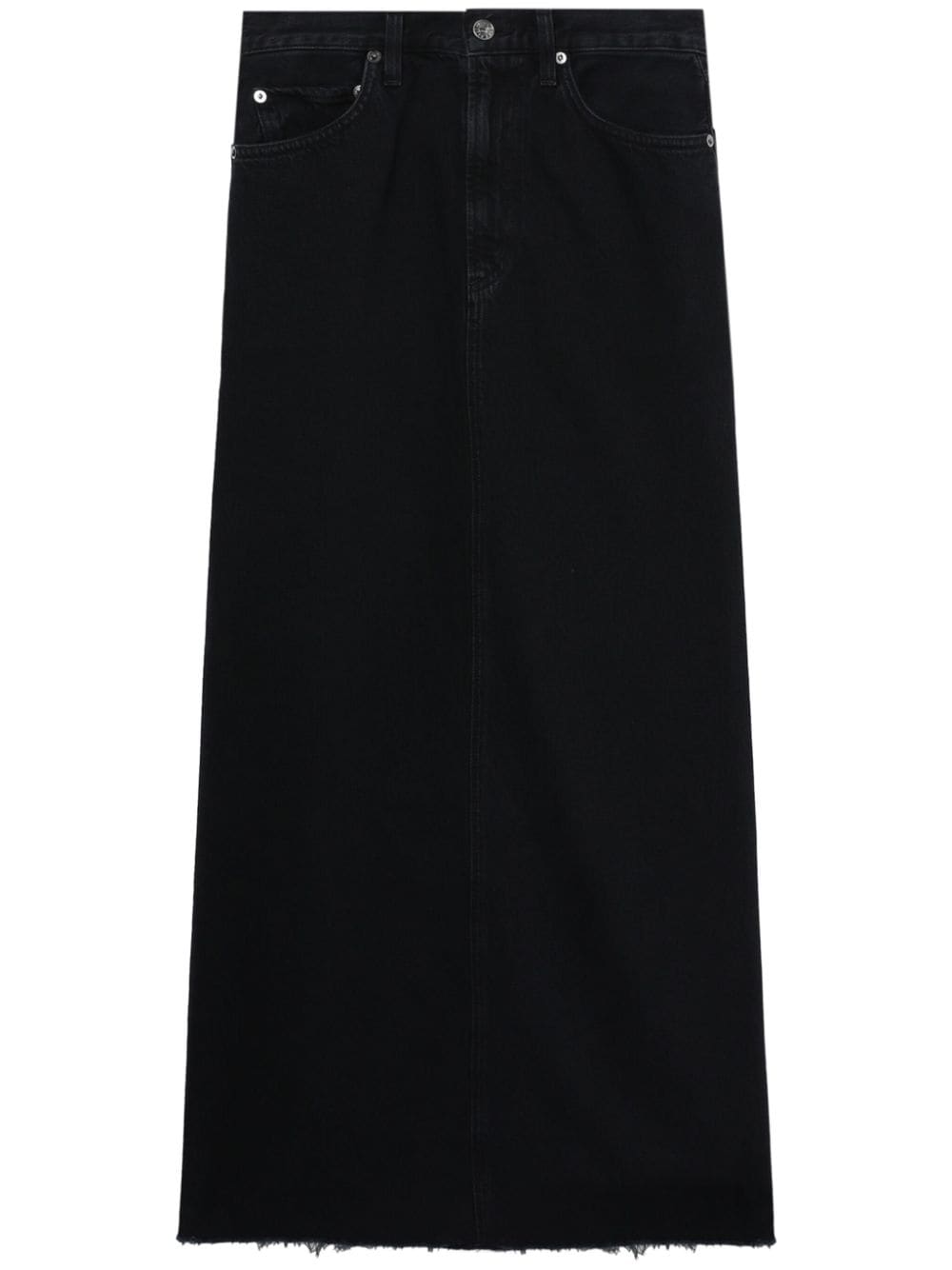 AGOLDE Hilla denim maxi skirt - Black von AGOLDE