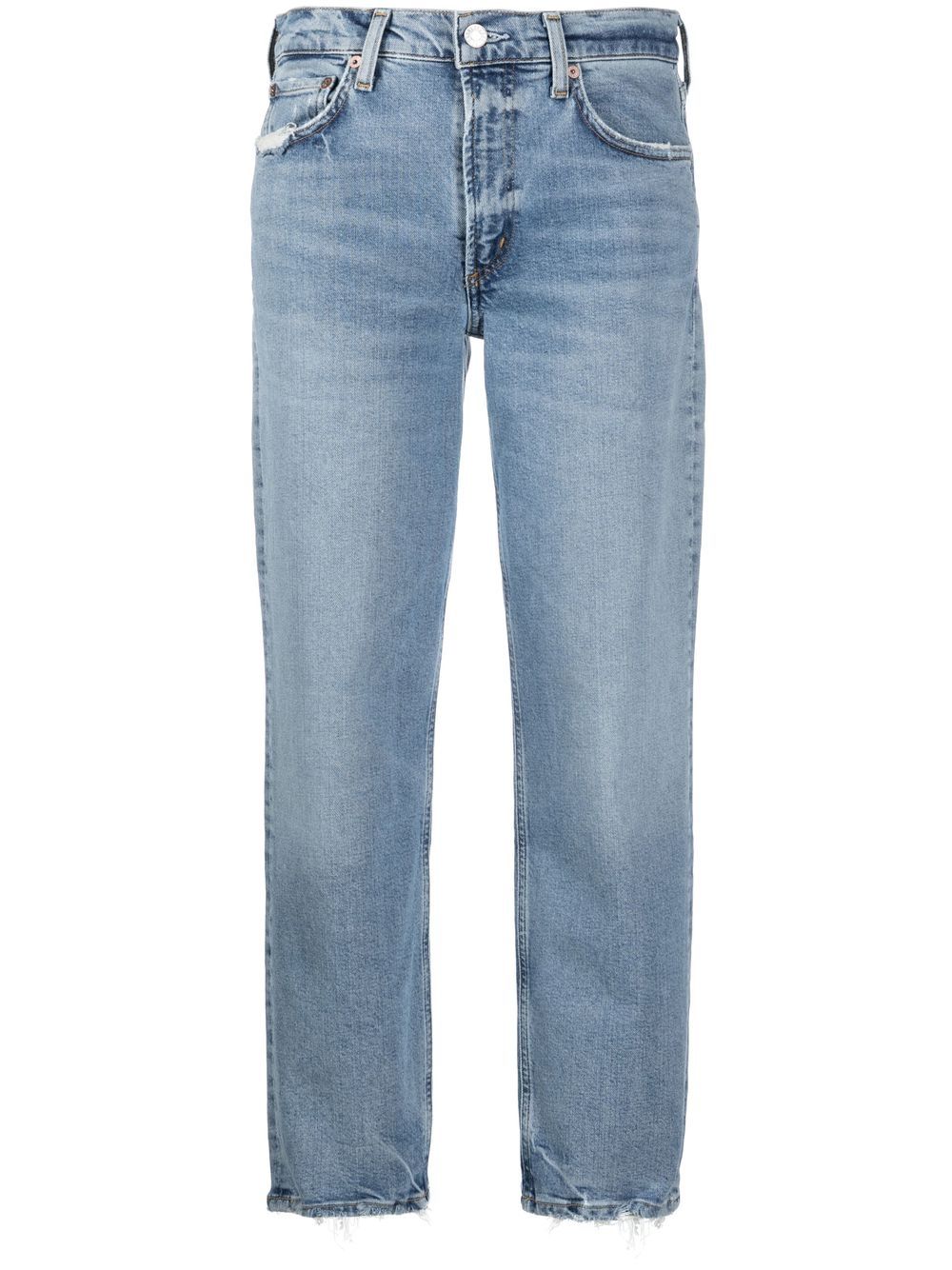 AGOLDE Kye cropped straight-leg jeans - Blue von AGOLDE