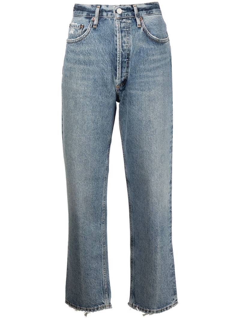 AGOLDE Lana cropped straight-leg jeans - Blue von AGOLDE