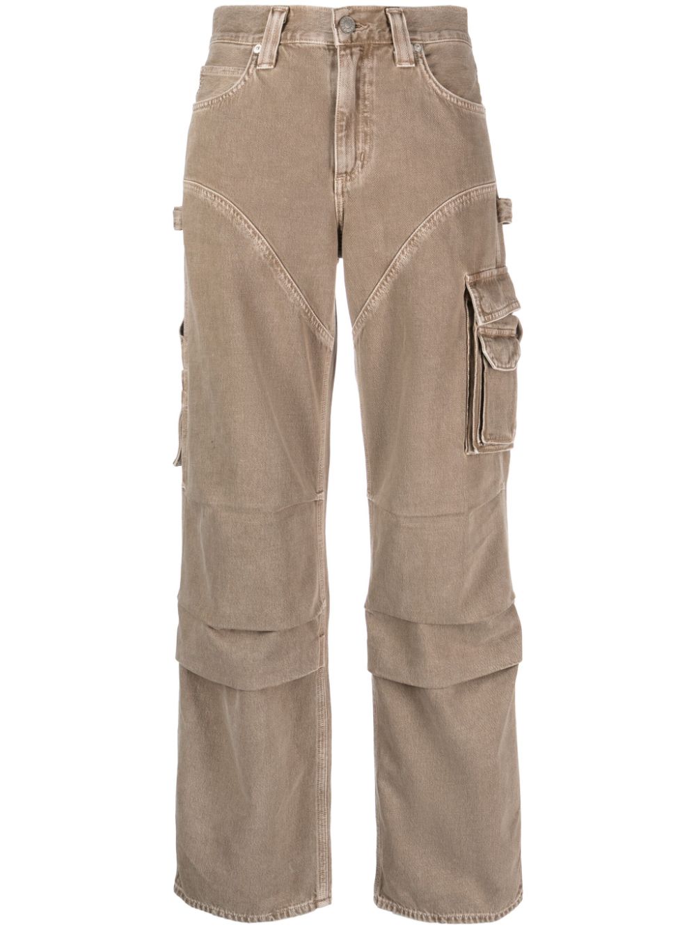 AGOLDE Nera mid-rise wide-leg jeans - Neutrals von AGOLDE