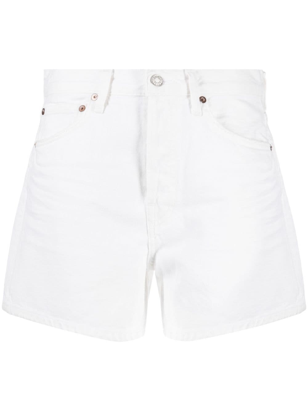AGOLDE Parker denim shorts - White von AGOLDE