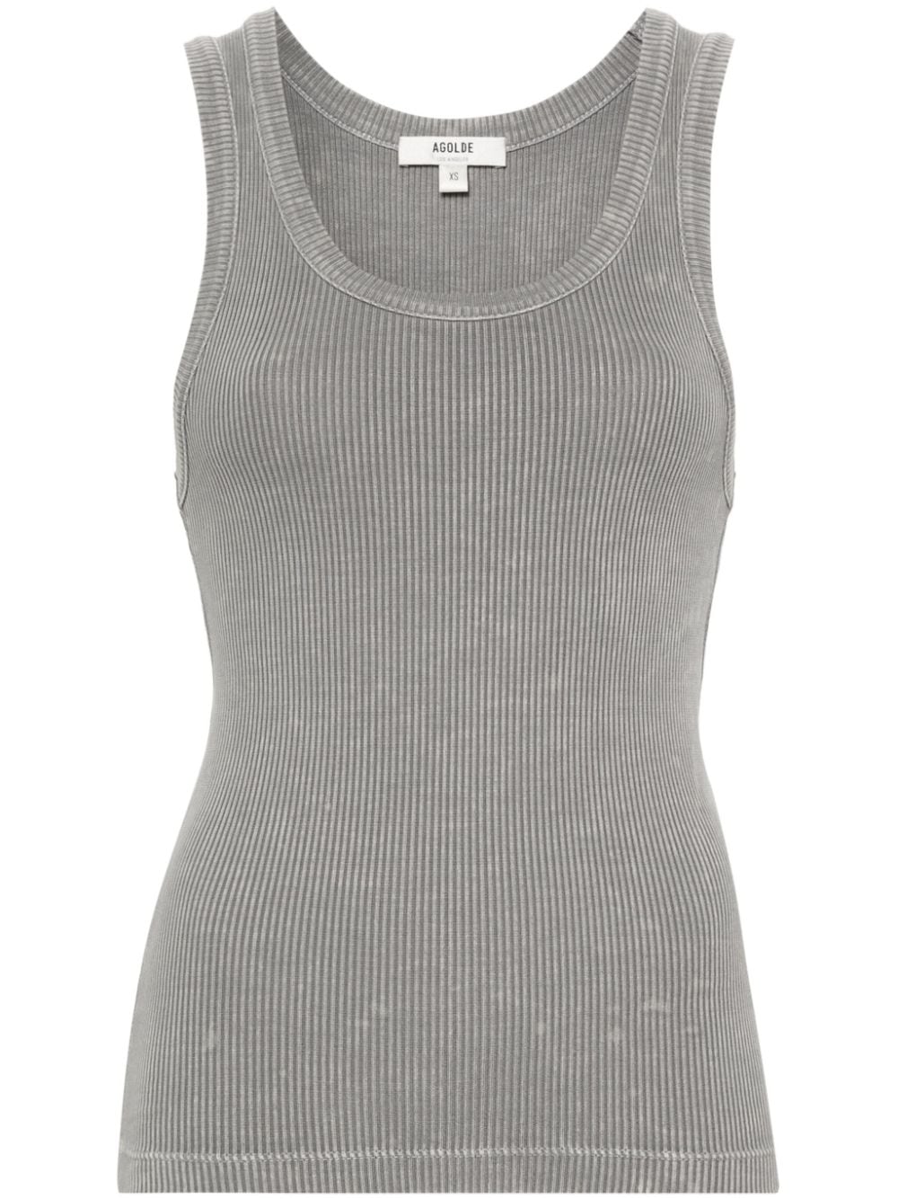 AGOLDE Poppy fine-ribbed tank top - Grey von AGOLDE