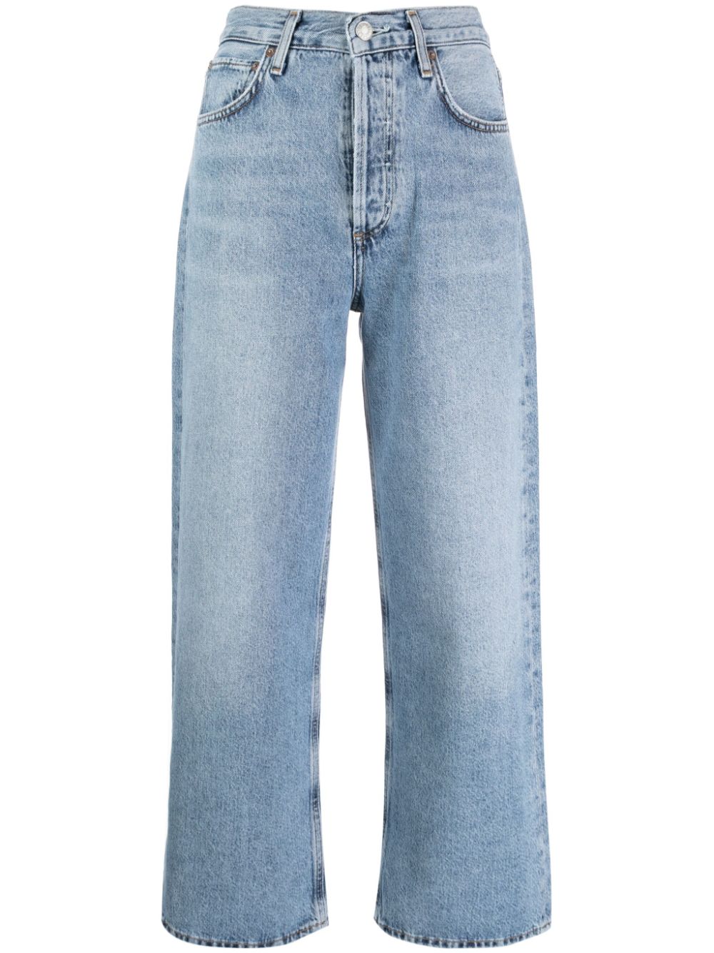 AGOLDE Ren Jean high-rise cropped jeans - Blue von AGOLDE