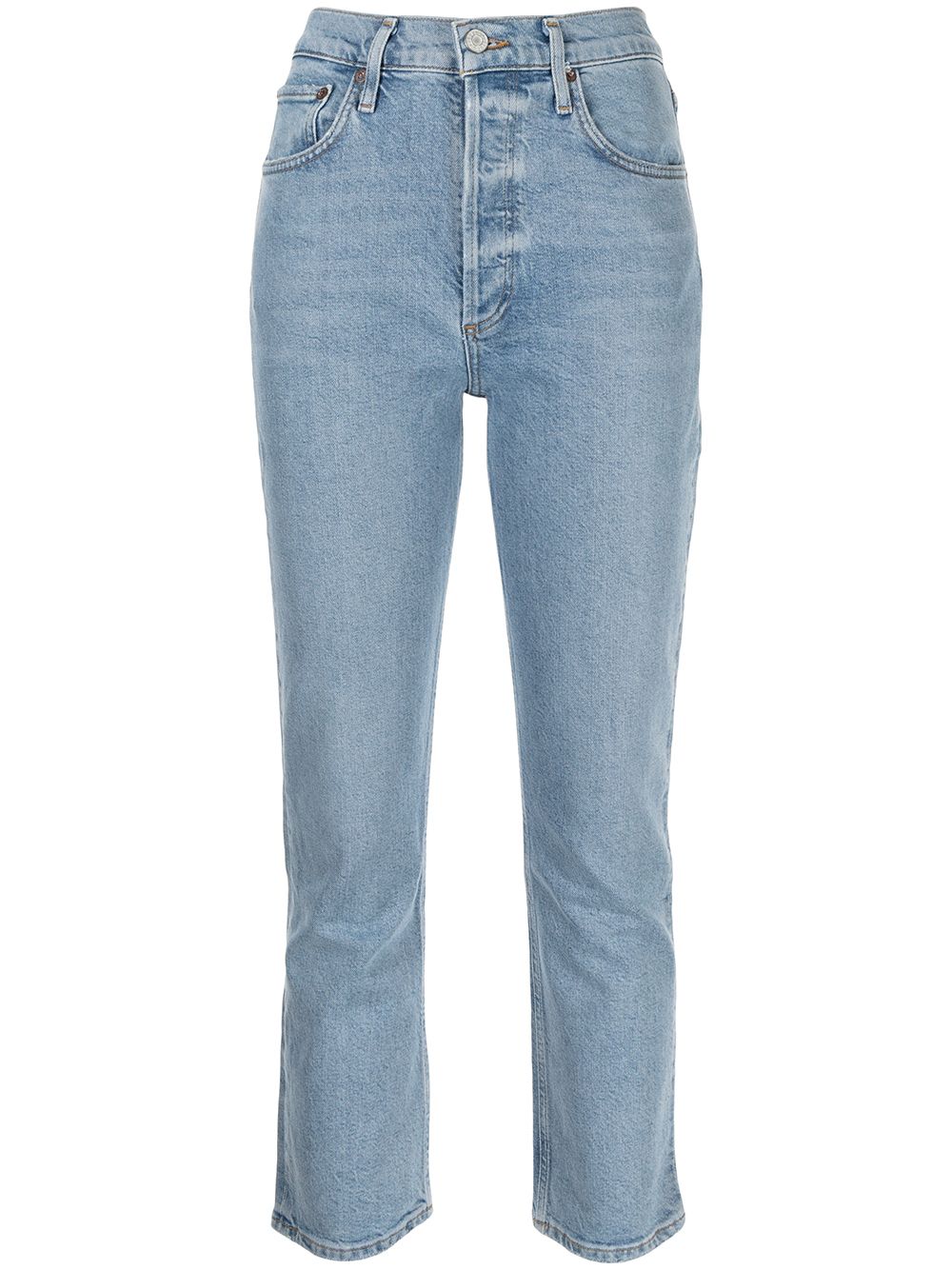 AGOLDE Riley cropped jeans - Blue von AGOLDE