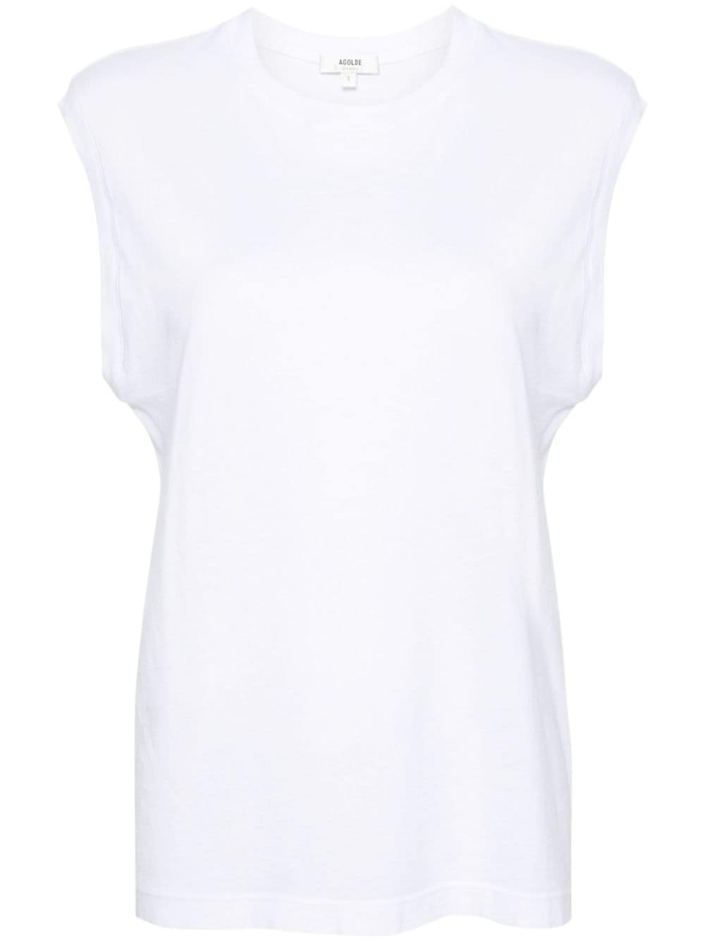 AGOLDE crew-neck cotton tank top - White von AGOLDE