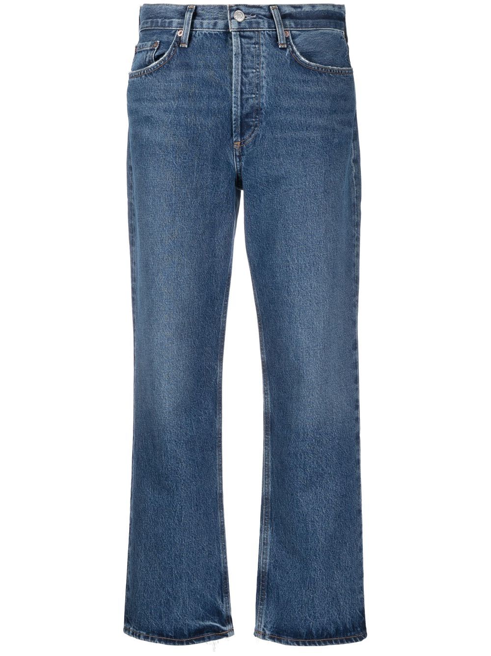 AGOLDE organic-cotton cropped jeans - Blue von AGOLDE