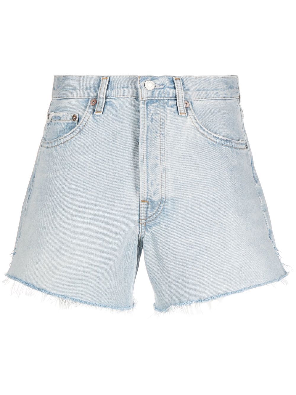 AGOLDE frayed-edge denim shorts - Blue von AGOLDE