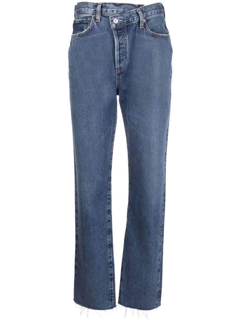 AGOLDE high-rise straight-leg jeans - Blue von AGOLDE