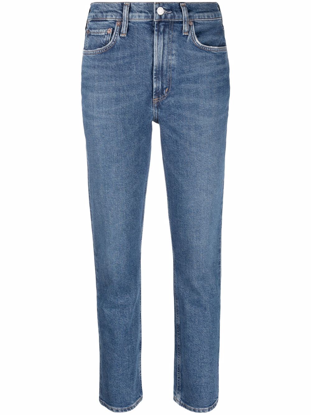 AGOLDE high-rise straight-leg jeans - Blue