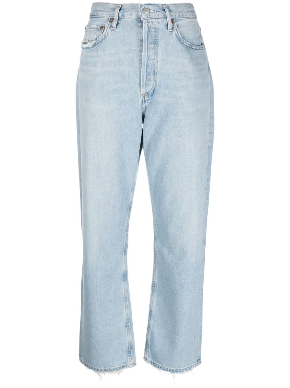 AGOLDE high-waist organic cotton-blend jeans - Blue von AGOLDE