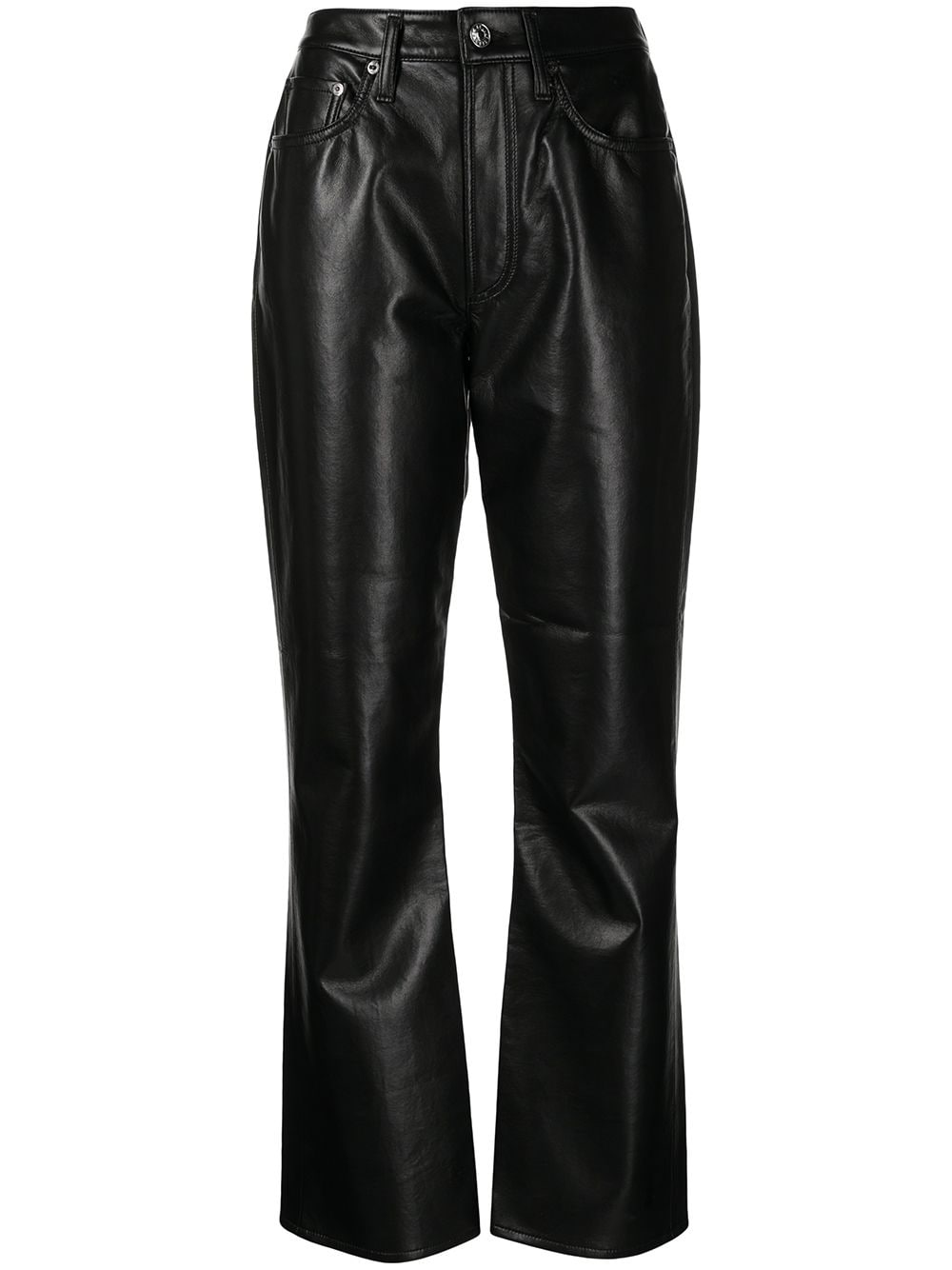 AGOLDE high-waisted flared trousers - Black von AGOLDE