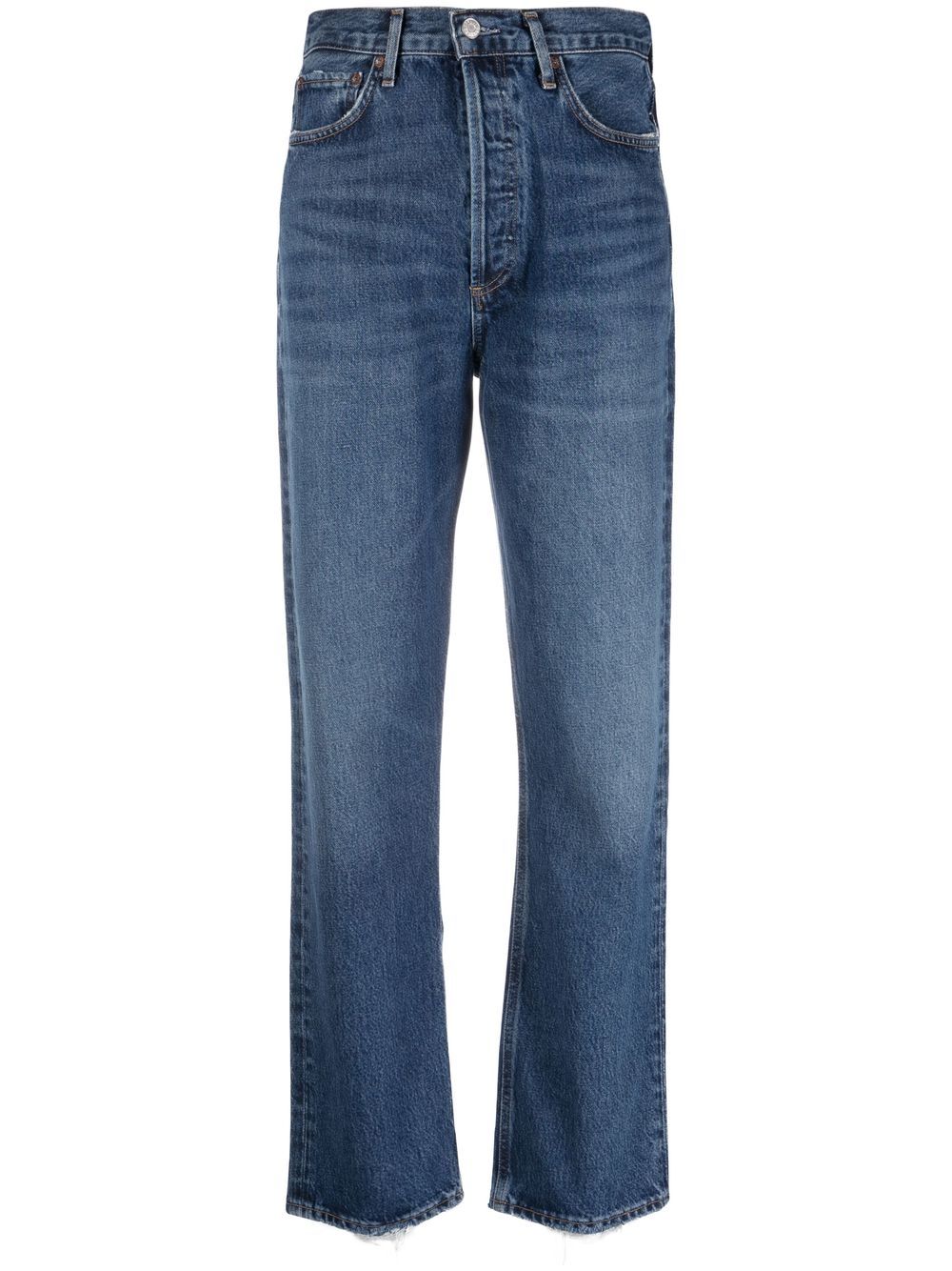 AGOLDE high-waisted straight-leg jeans - Blue von AGOLDE